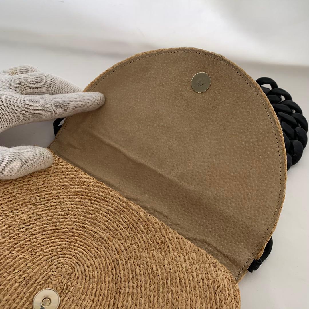 HELEN KAMINSKI ヘレンカミンスキー ラフィア ショルダーバッグ