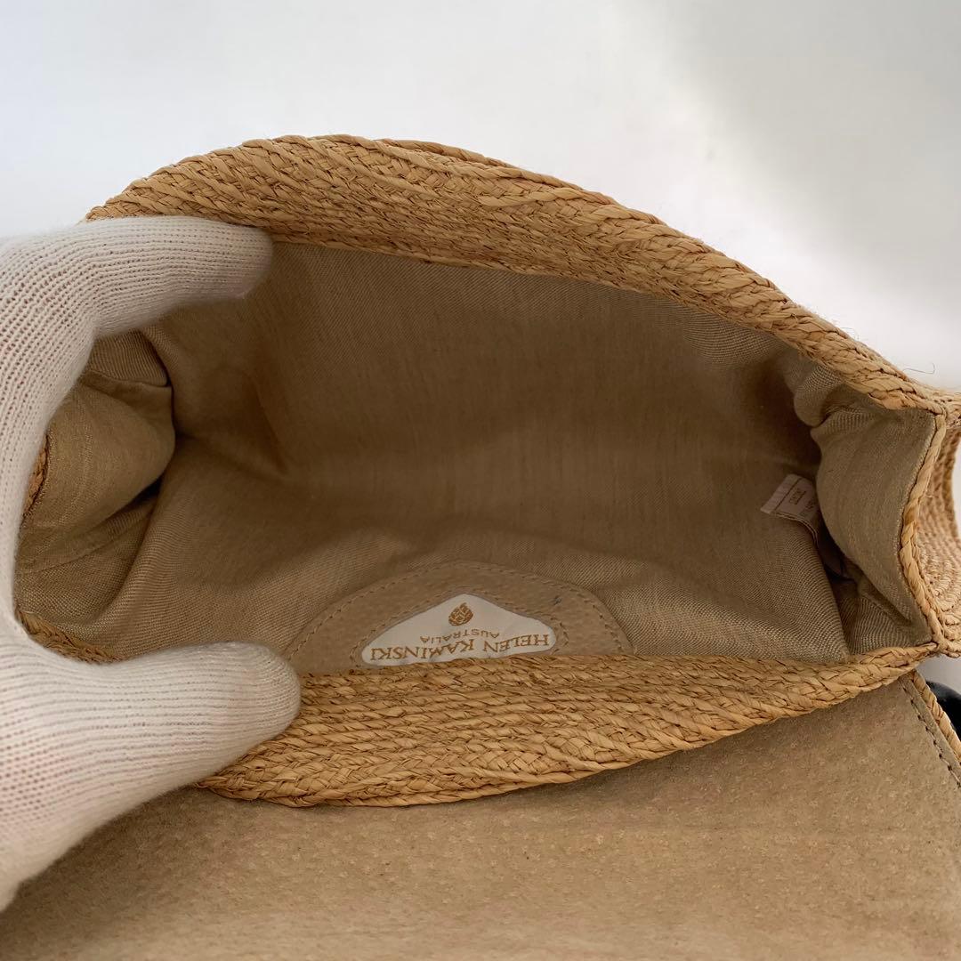 HELEN KAMINSKI ヘレンカミンスキー ラフィア ショルダーバッグ