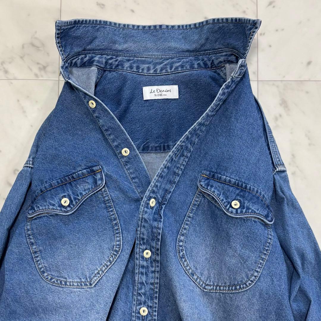 美品♪スローブイエナ　LE DENIM BDUシャツ　デニムシャツ　ゆったり