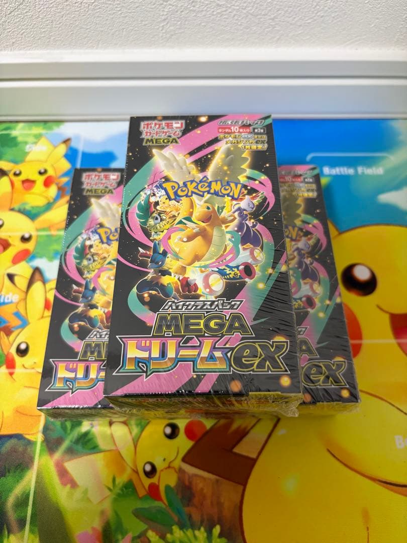 ポケモンカードBOXメガドリームex３BOX