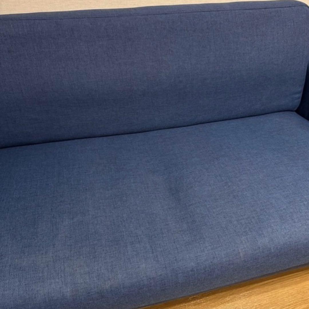 LOWYA 2人掛けソファ ネイビー