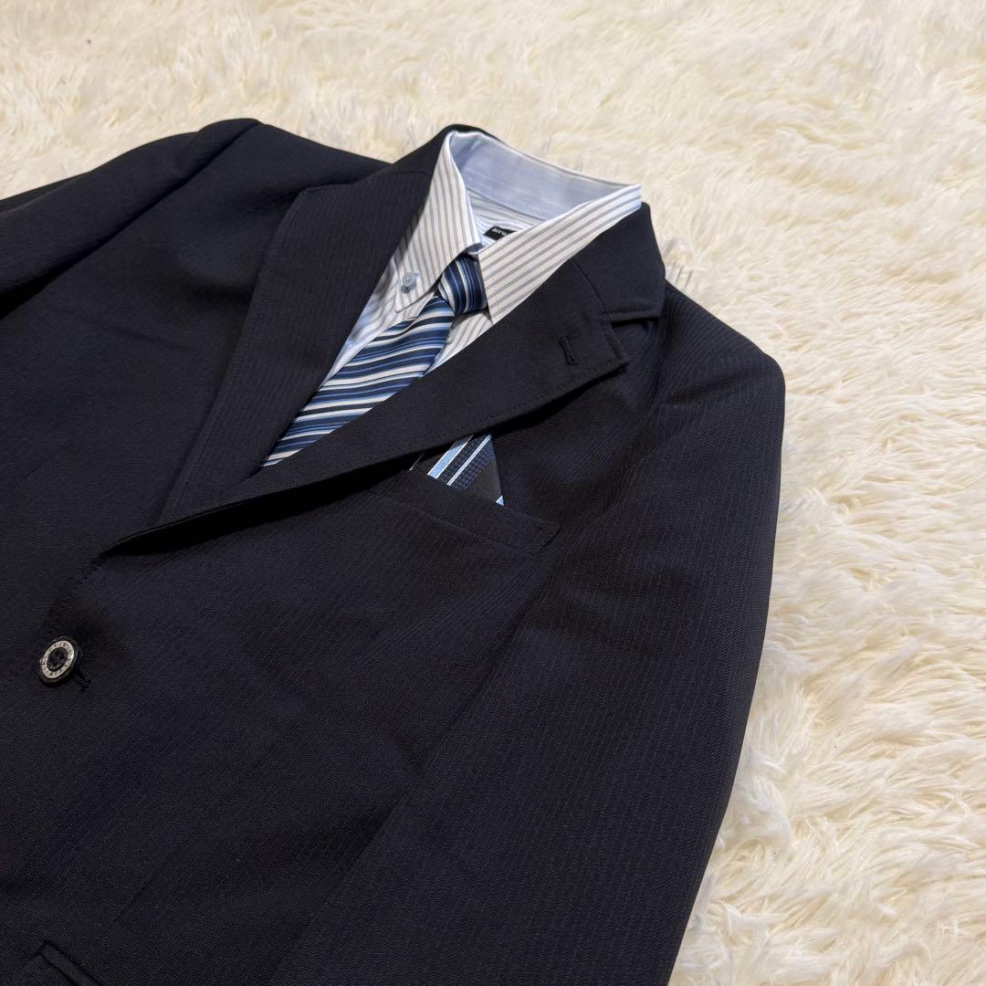 ヒロミチナカノ★男の子スーツ160㎝ 卒業式 入学式　フォーマル　6点　ブラック