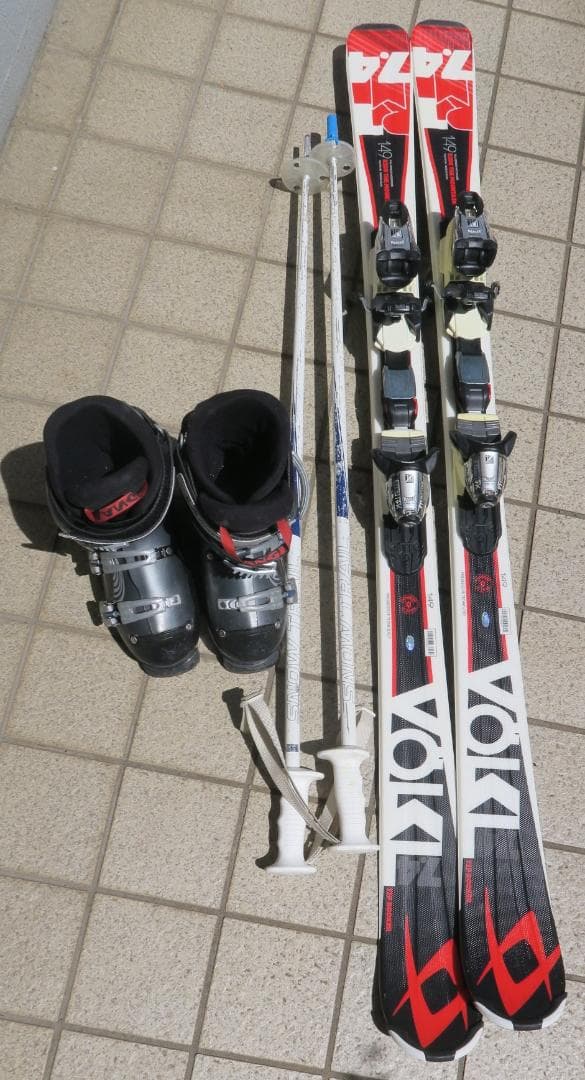 中古スキーセット2台
