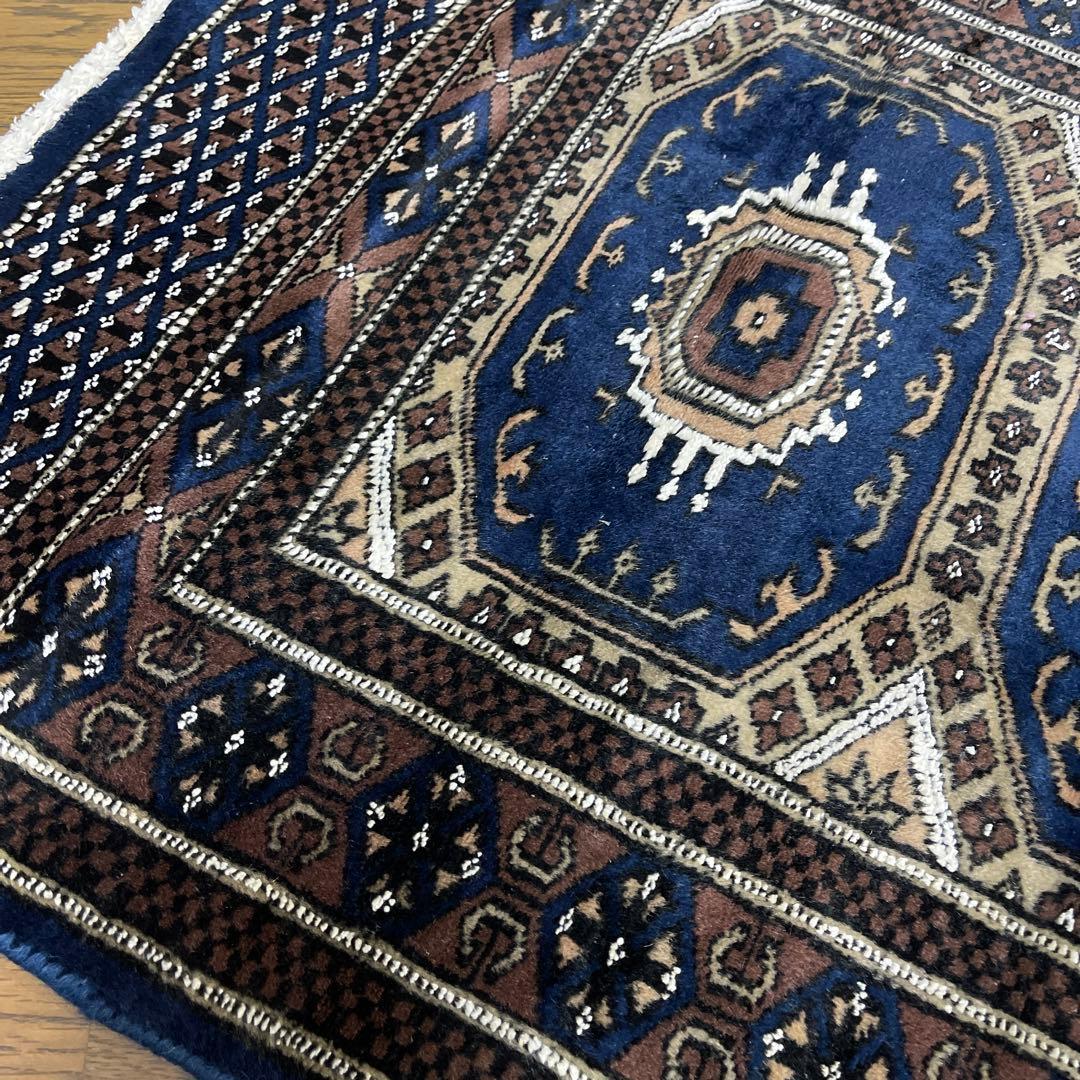 ヴィンテージラグ　デッドストック　ネイビー