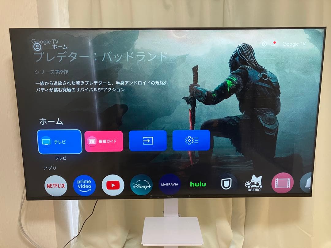 【ほぼ新品】ソニー4Kテレビ　BRAVIA KJ-65X80WK [65インチ]