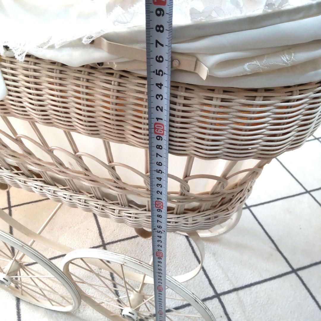 ドール用 乳母車 フランス ベビーカー アンティーク