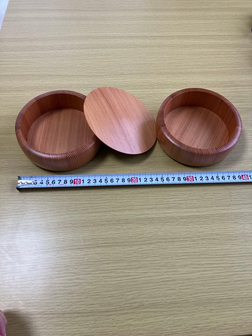 秋田杉　伝統工芸品　二段重ね