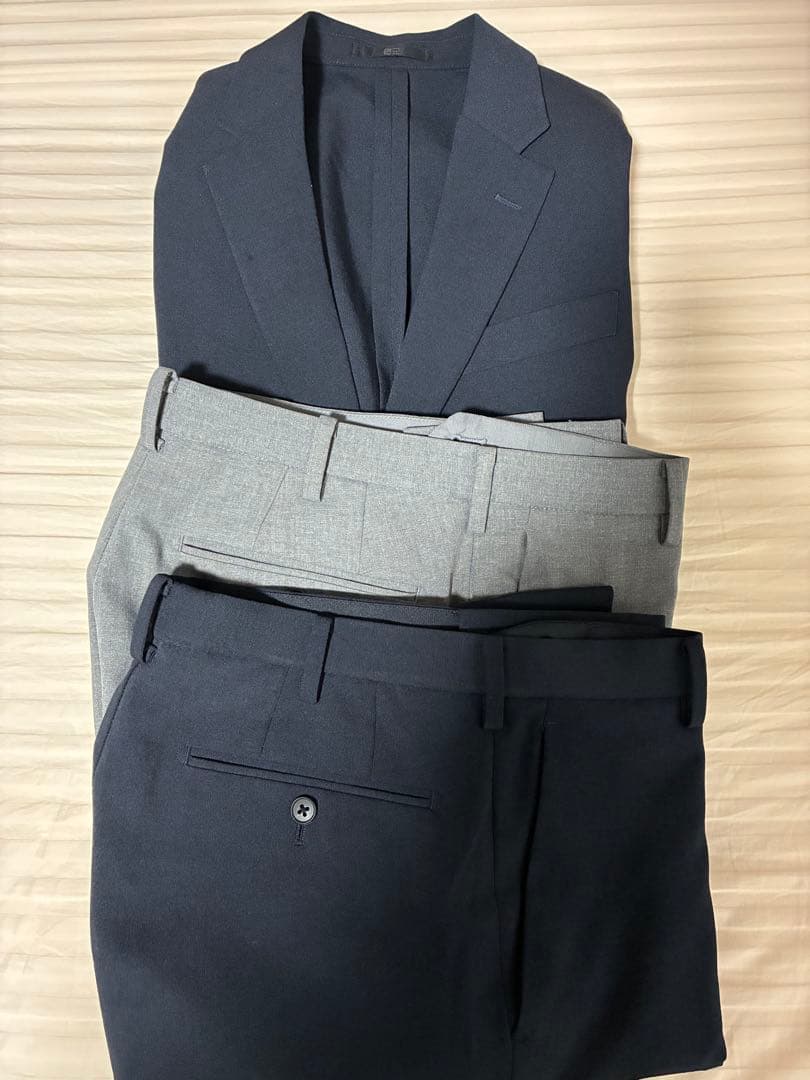 美品　感動ジャケット・感動パンツ2本・ファインクロスシャツ6枚セット　Sサイズ