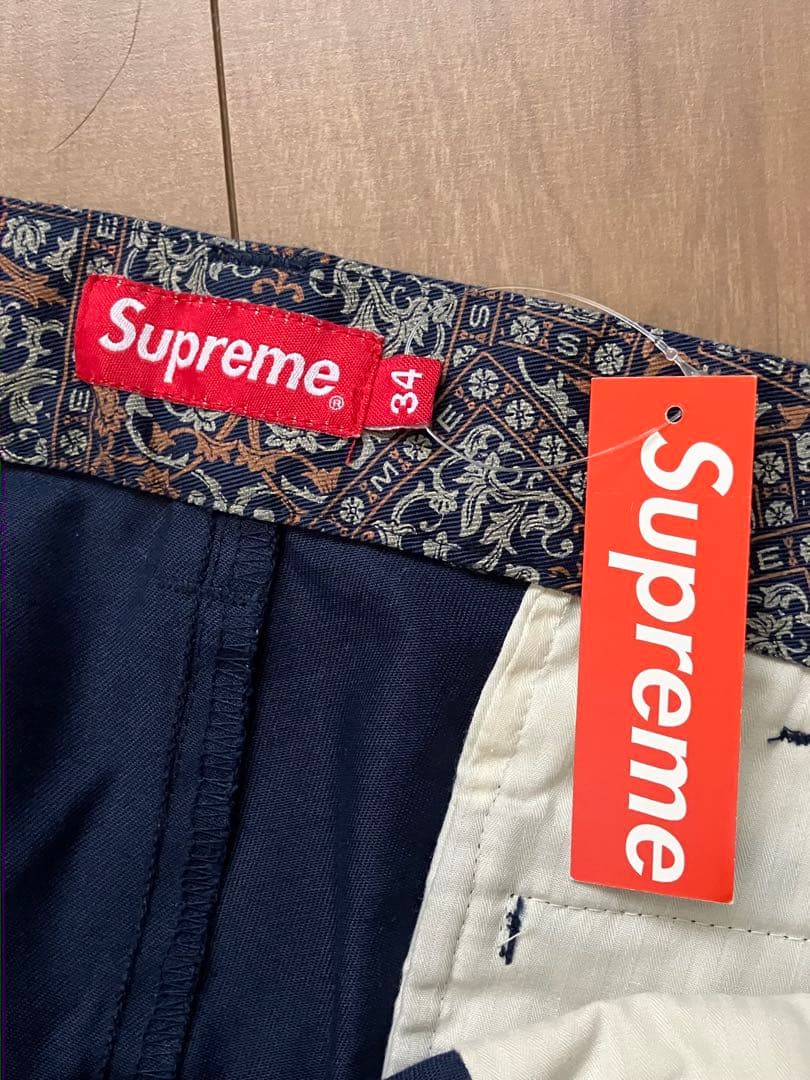 パンツ Supreme Work Pant 21AW Navy Floral Cards