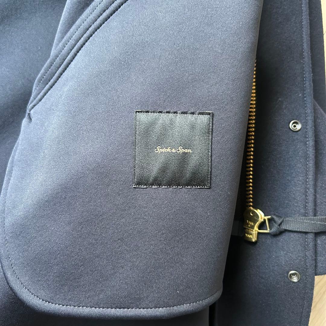 未使用級＊スピック＆スパン 23AW メルトンM-65フィールドコート 紺 36