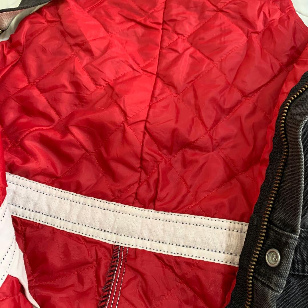 90s USA製　カーハート オーバーオール ブラック　キルティング