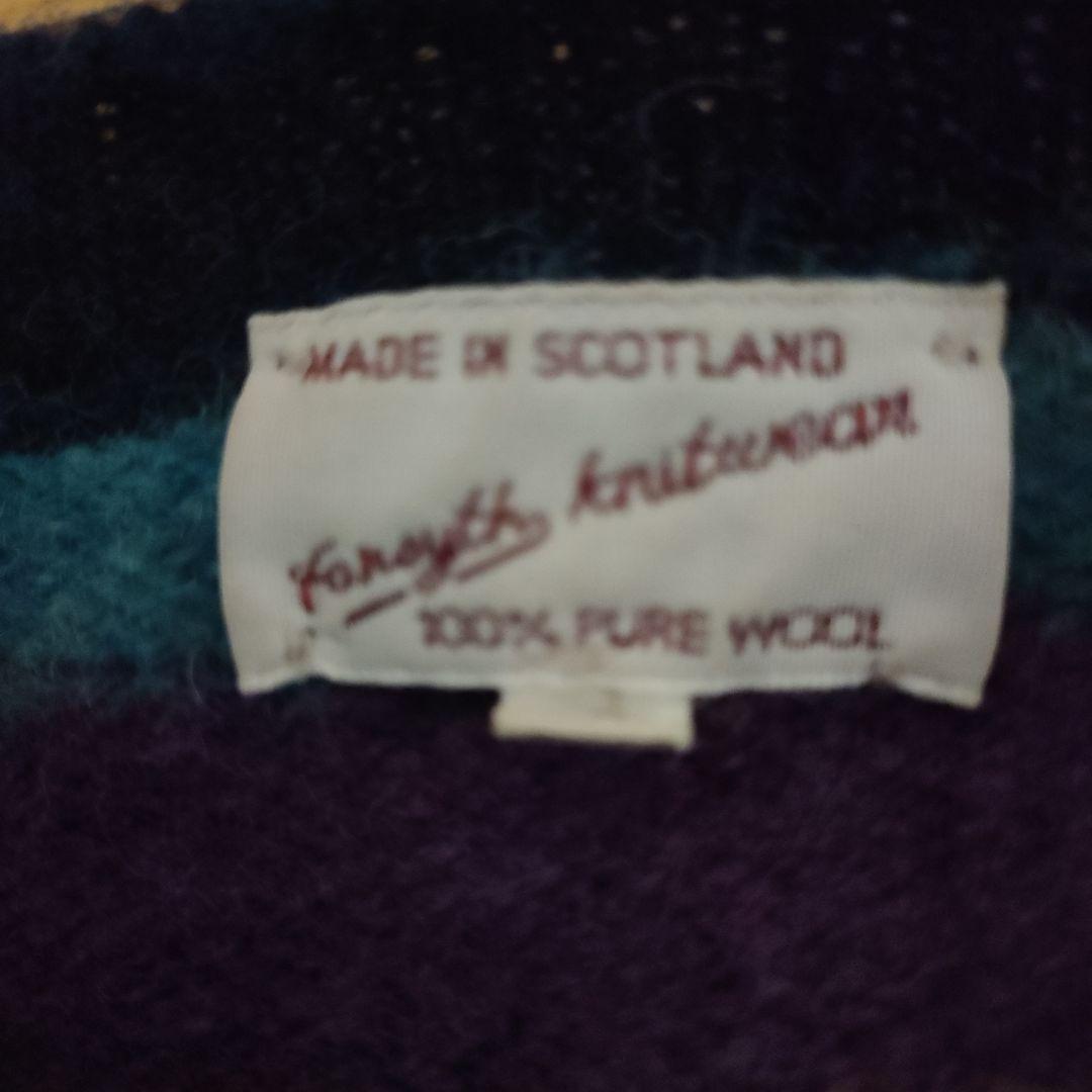 【Forsyth Knitwear!!】 Border WoolSweater