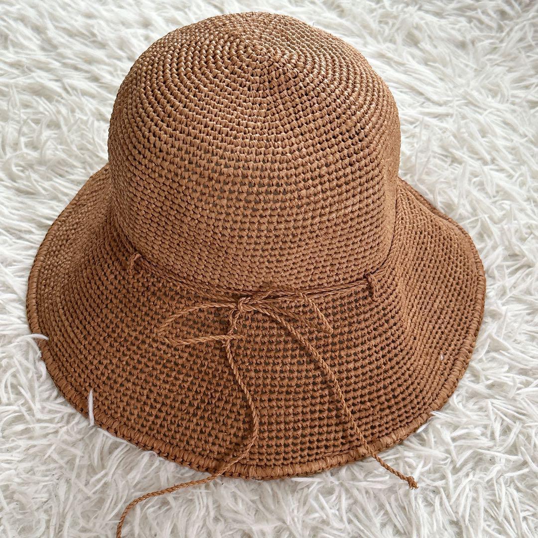 ヘレンカミンスキー　プロバンス　ラフィアハット　　ブラウン