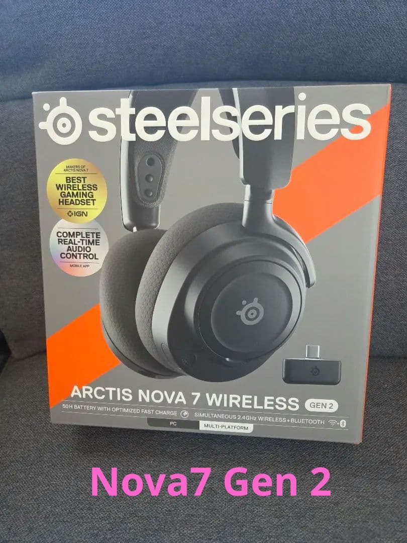未開封SteelSeriesヘッドセット Arctis Nova7 Gen2　黒