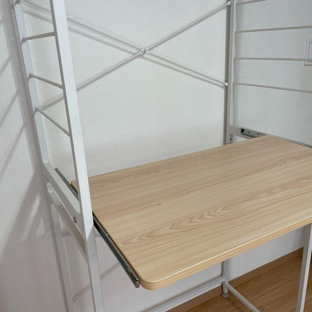 ゴミ箱上 レンジラック レンジ台 収納棚 スライド ナチュラル