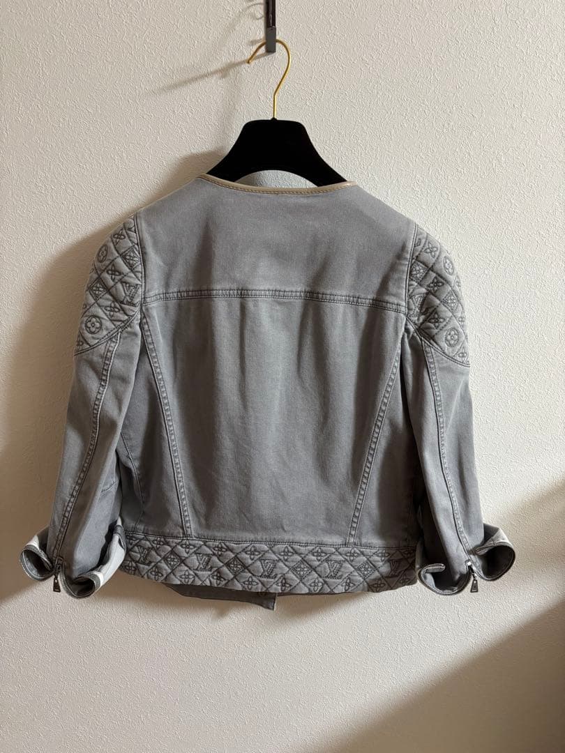 姫【美品】Louis Vuitton グレー デニムジャケットヴィンテージ