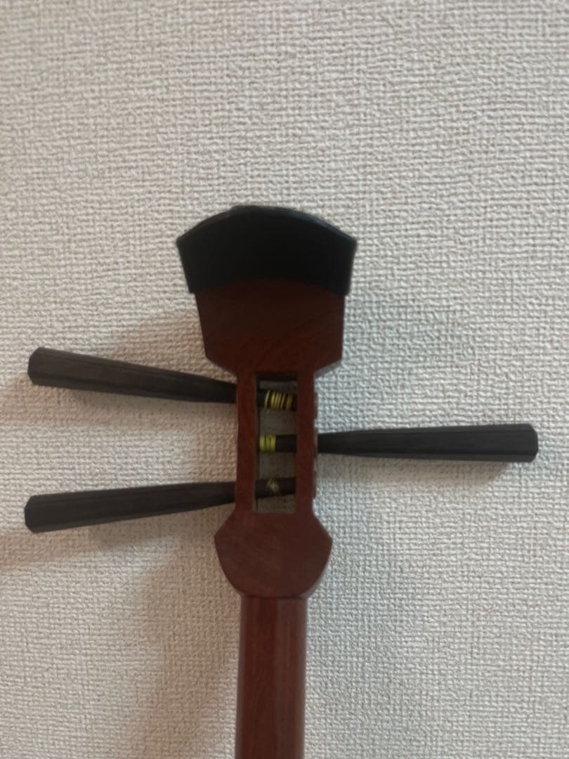 ✨【高級】三味線 中棹 紅木 丸打ち胴 ✨