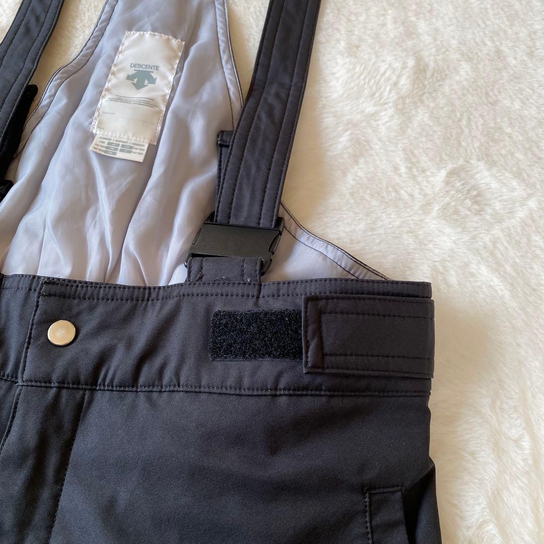 デサント　キッズ　スキーウェア　セットアップ　上下　150 黒　緑