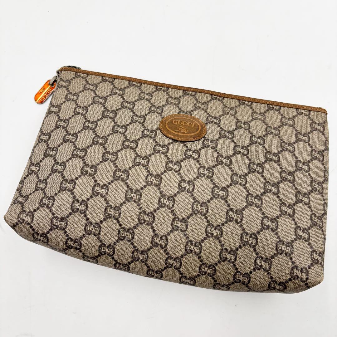 美品✨ グッチ GUCCI クラッチバッグ セカンドバッグ ポーチ GGプラス