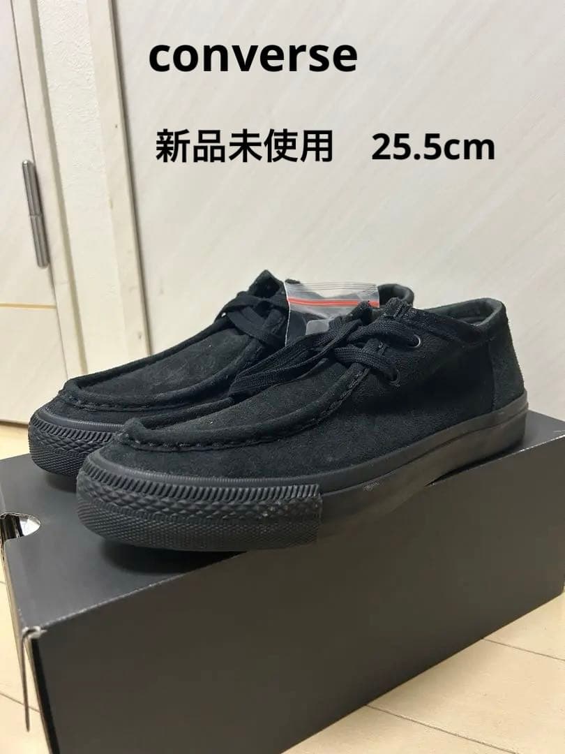 CONVERSE CS MOCCASINS SK OX ブラック 25.5