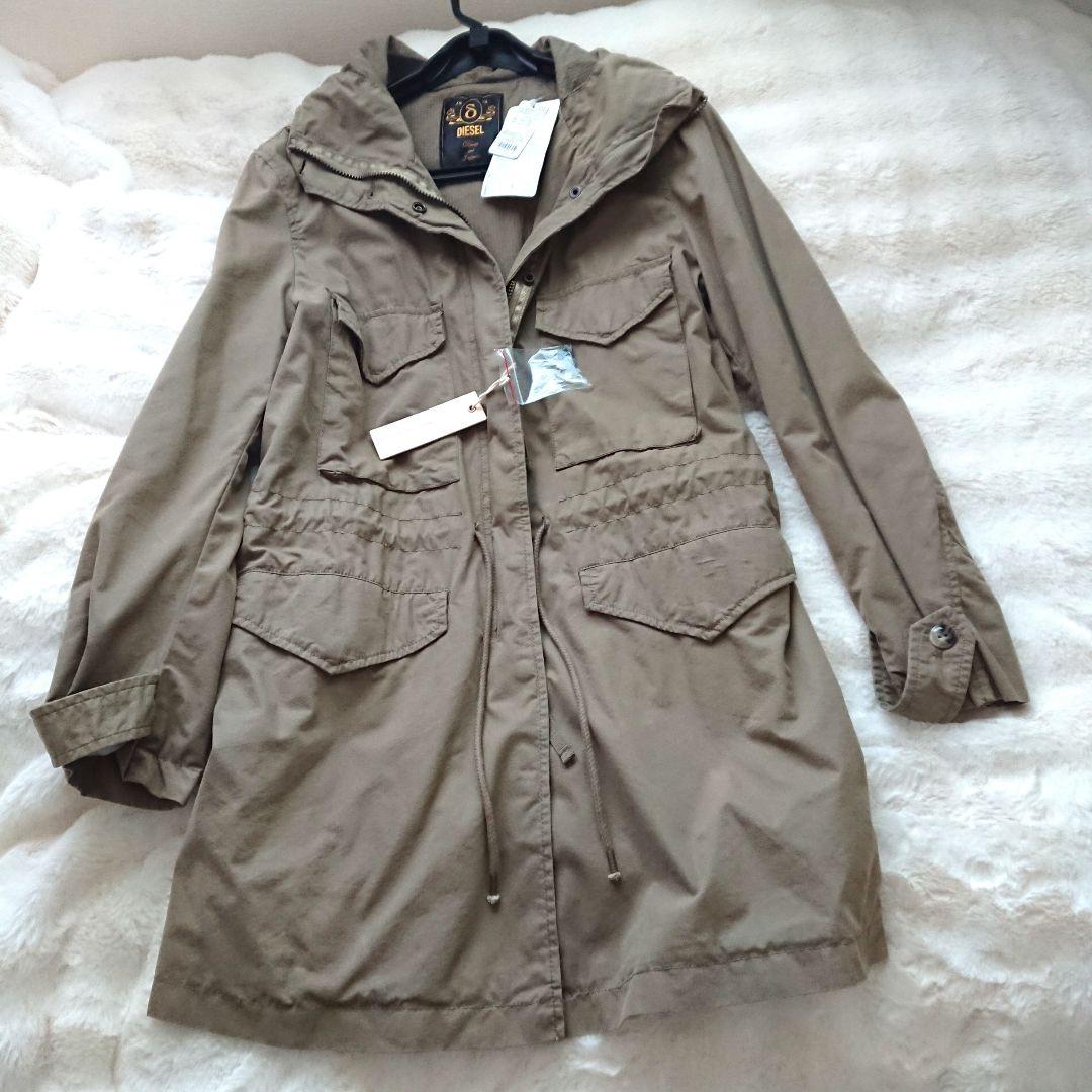 【mmmさま】DIESEL　カーキ モッズコート フード付 XS