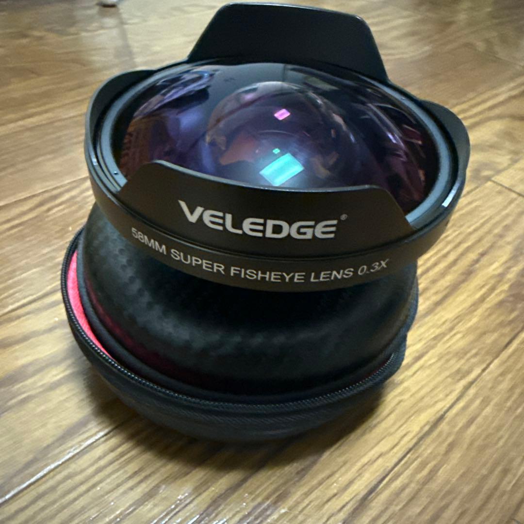 ビデオカメラ VELEDGE 58MM SUPER FISHEYE LENS 0.3X