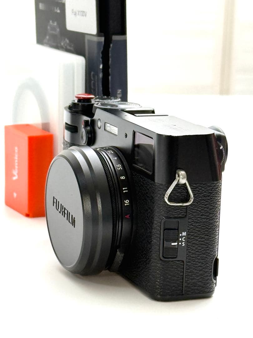 ［自作ミストフィルター、予備バッテリー、フィルム付き］x100v 富士フィルム