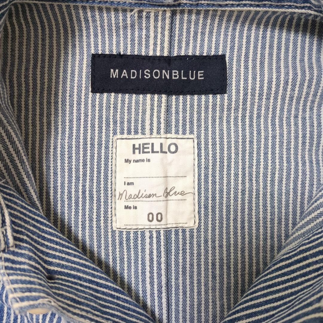 ✿マディソンブルー✿ヒッコリーカバーオール　ダメージ加工有り00サイズ新品未使用