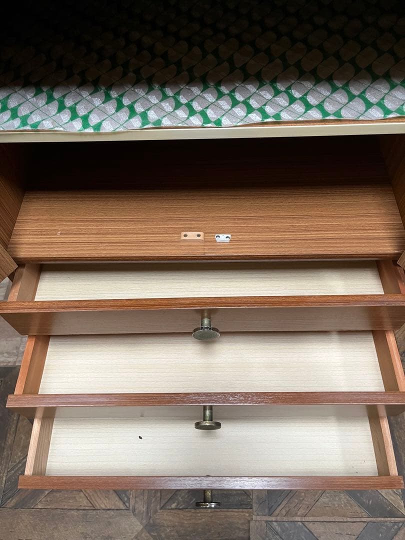 アーチ型 飾り棚 食器棚 水屋 キャビネット 昭和レトロ当時物 インテリア