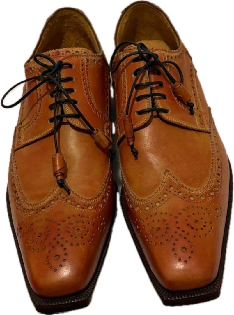 ステファノブランキーニstefano branchini ブラウンレザーウィング