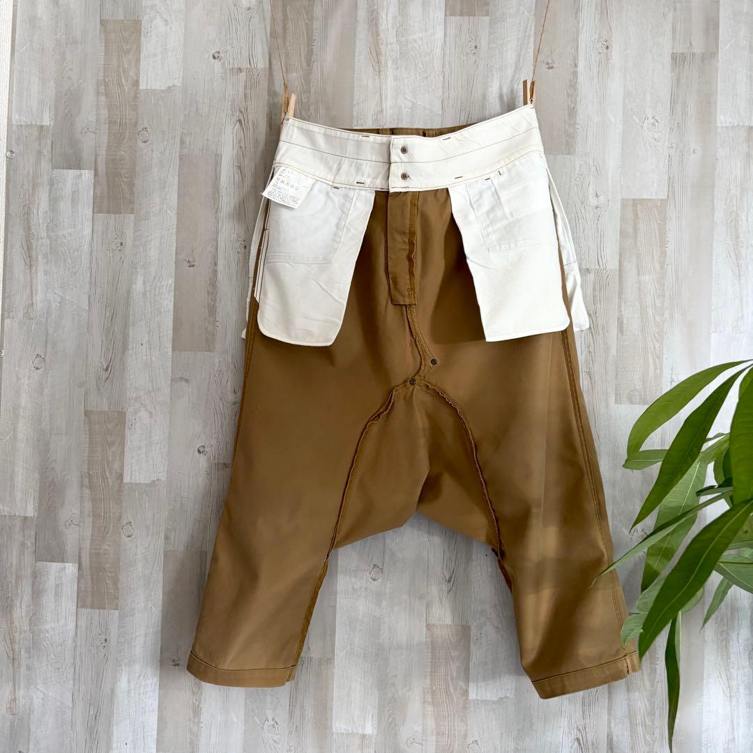 コムデギャルソン　GANRYU ガンリュウ サルエルパンツ　日本製　ブラウン