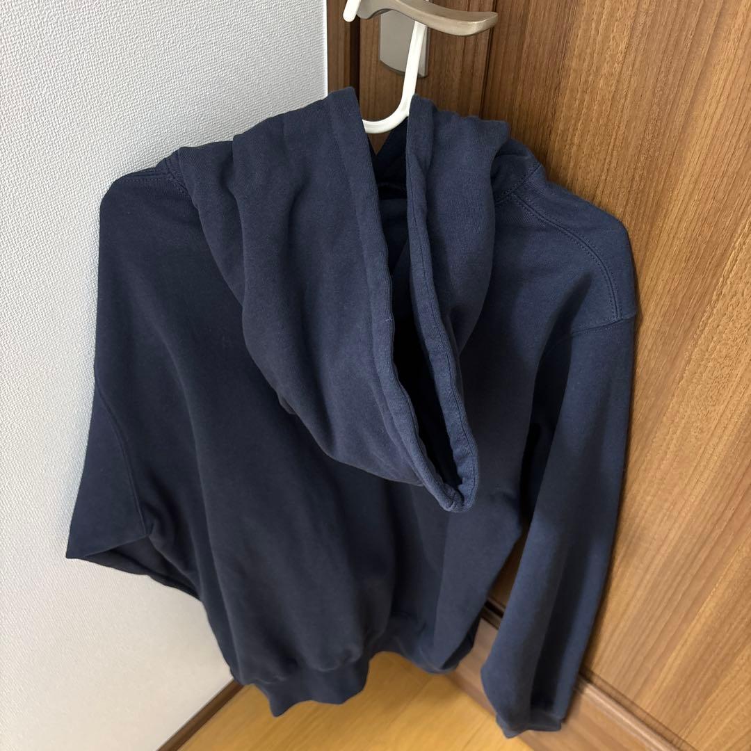 thisisneverthat ネイビー フード付きパーカー