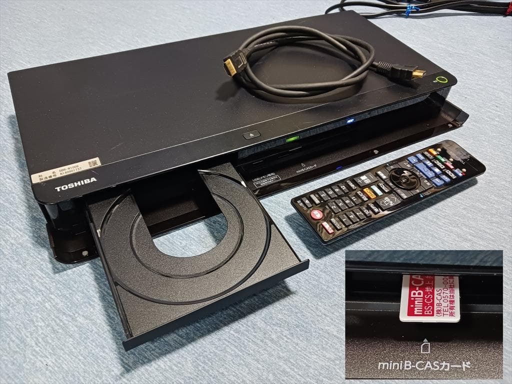 東芝 HDD/BDレコーダー DBR-W1009 1TB 2020年製 動作確認