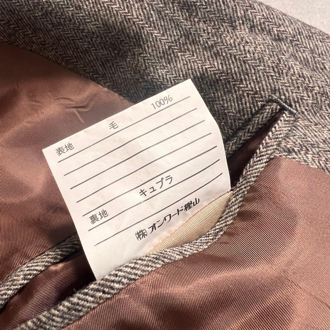 【極美品】ポロラルフローレン ブラウンヘリンボーン ウールサキソニー A5