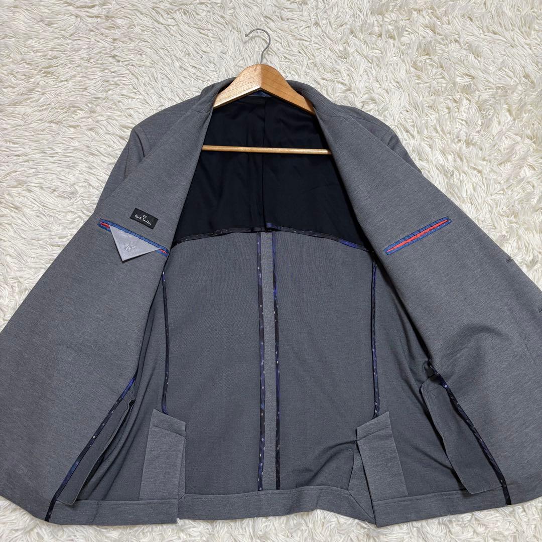 ✨️極美品 希少サイズ ポールスミス テーラードジャケット 背抜き 2L グレー