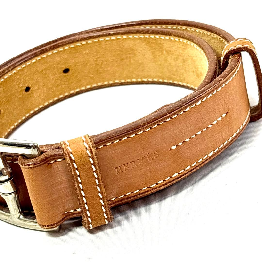 【希少】 HERMES エルメス エトリヴィエール レザー ベルト 70 Y刻印
