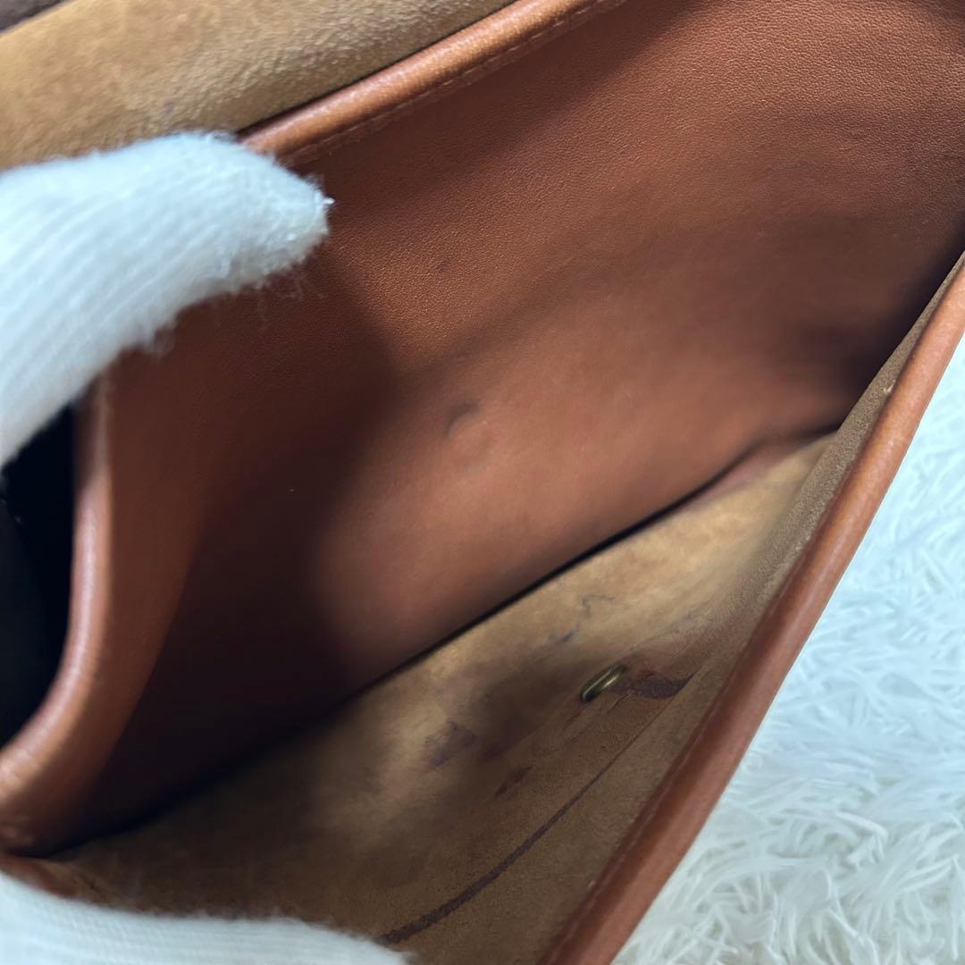 【人気✨ターンロック/ユニセックス】オールドコーチ　ブラウン　2way バッグ