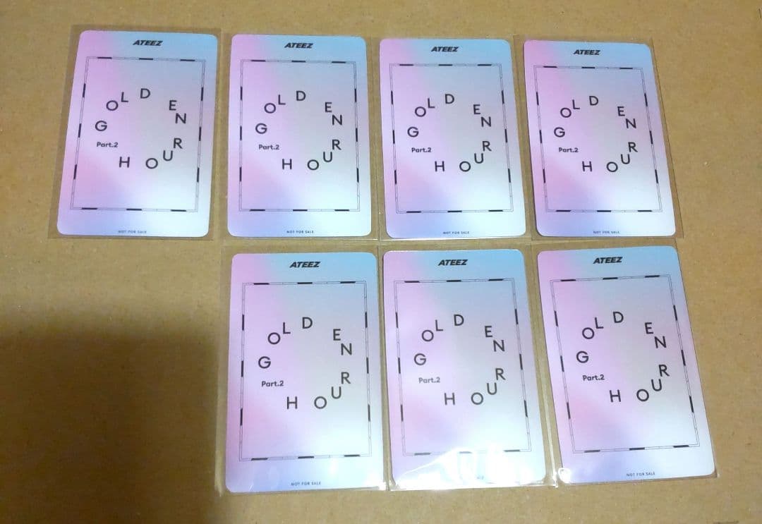 ATEEZ GOLDEN HOUR.2　FC 特典 ティアラ　7枚セット