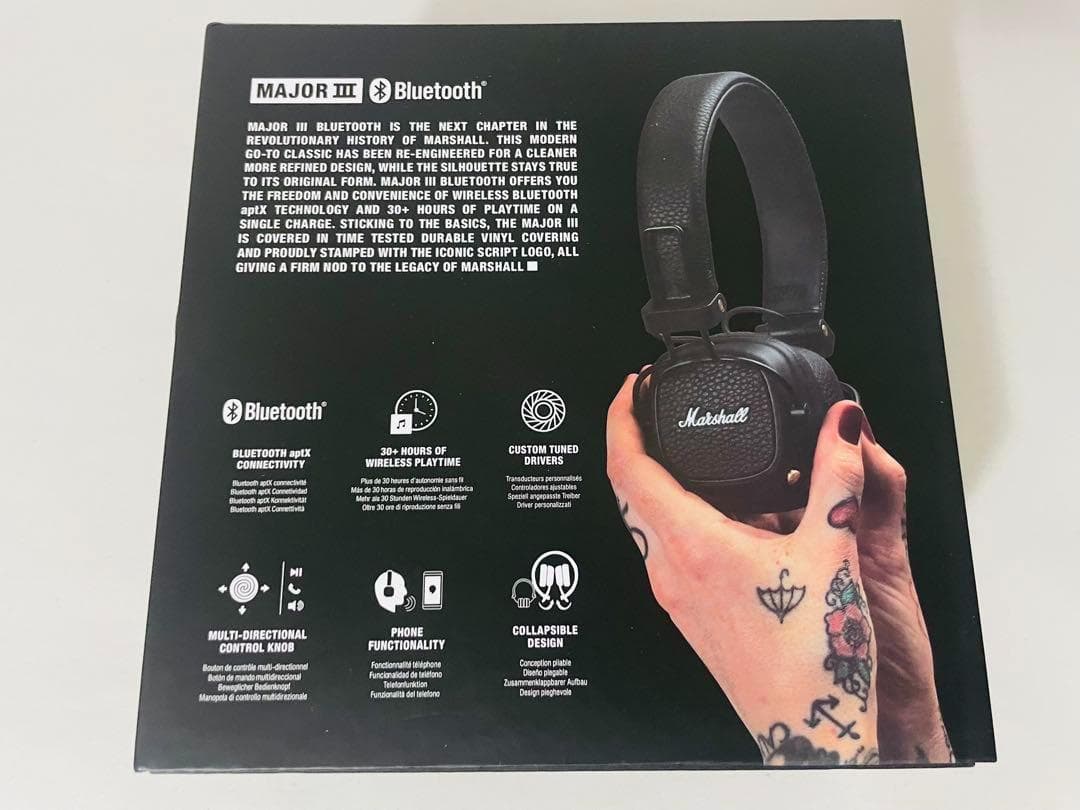 正規品 マーシャル ヘッドホン ブラック MAJOR III メジャー3 ⑨