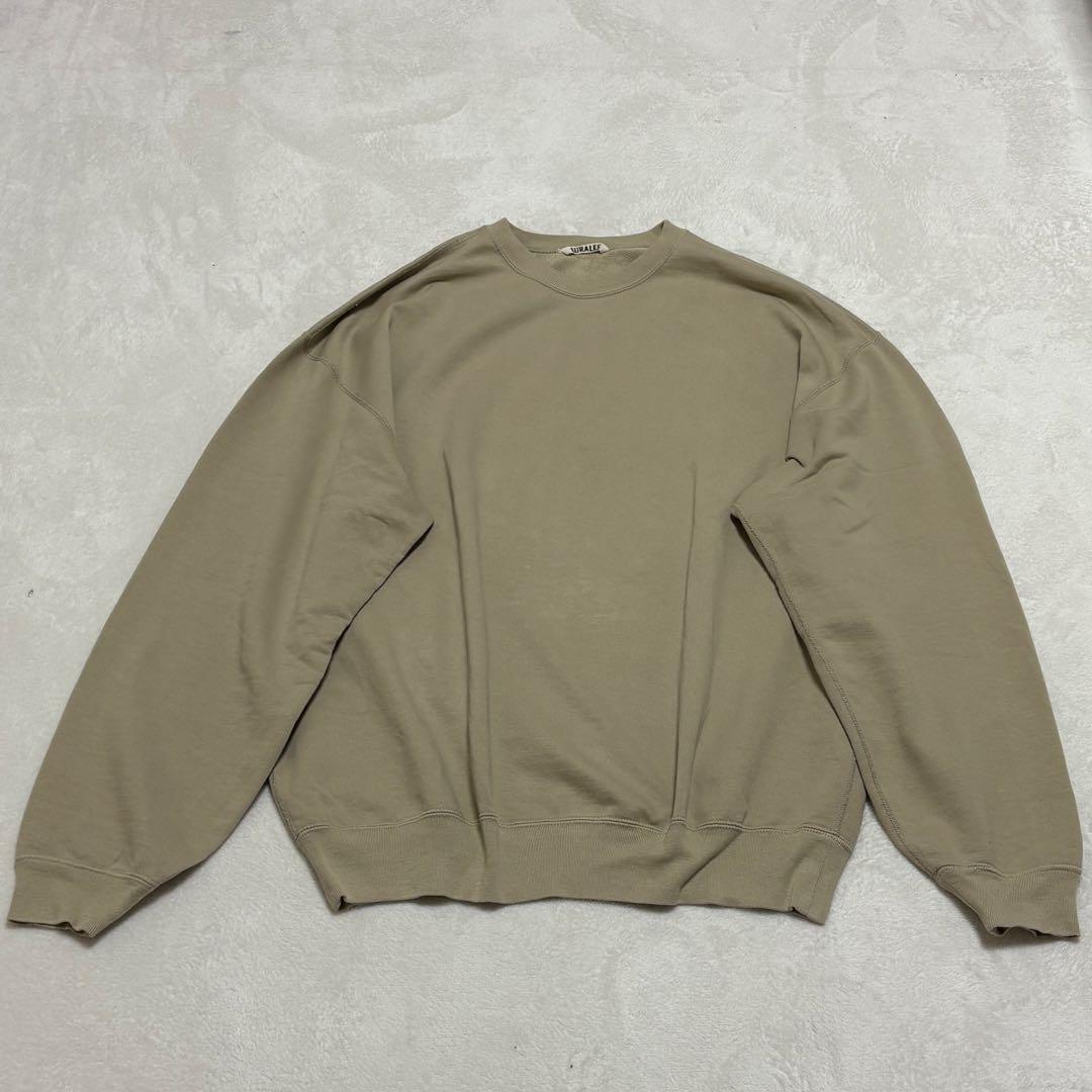 AURALEE オーラリー スウェット トレーナー ベージュ系 サイズ4