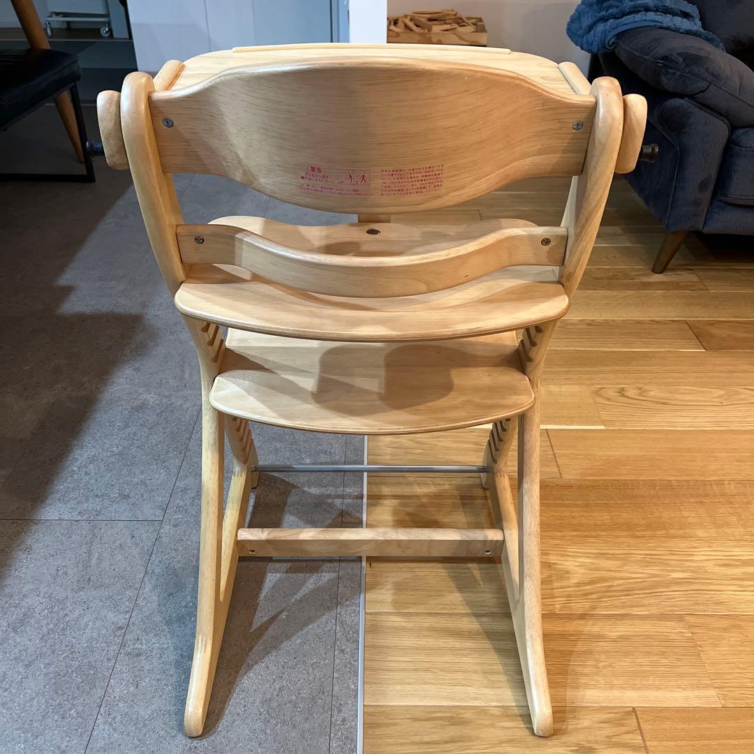 大和屋　すくすくチェアプラス　テーブル＆ガード付　ナチュラル