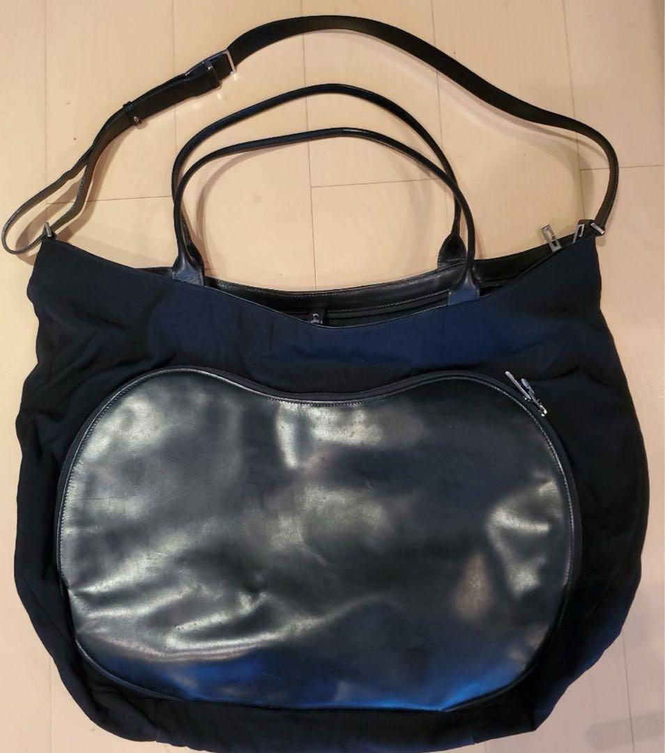 グッチ　ナイロン レザー ショルダーバッグ　GUCCI