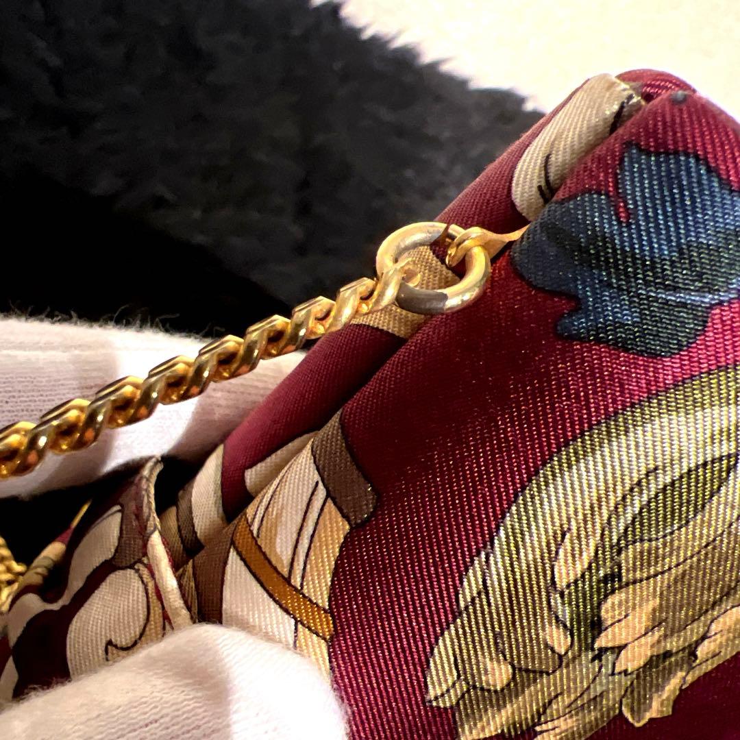 【希少】GUCCI グッチ パーティーバッグ　ゴールドチェーン　ミニショルダー