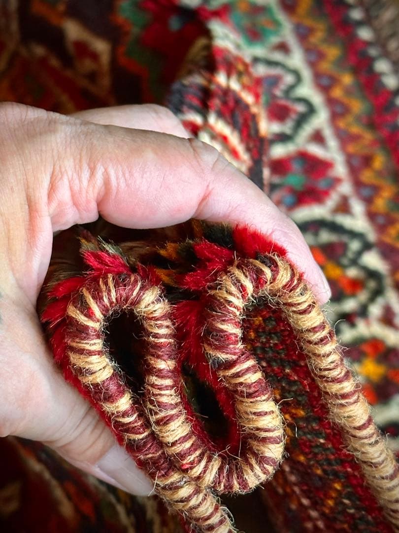 トライバルラグ　ヴィンテージラグ　ペルシャ絨毯　カシュガイ族　プリミティブアート