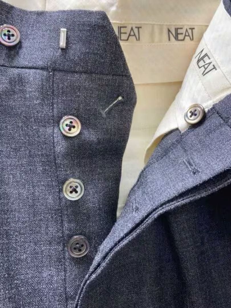 NEAT ウールスラックス　サイズ46 色グレー