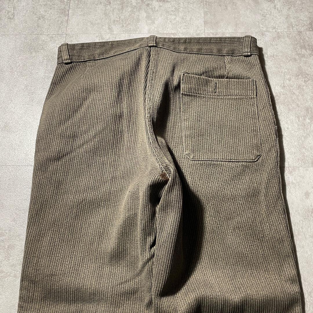 60s- BEAU-FORT ファーマーズ コットンピケ ブラウン W31