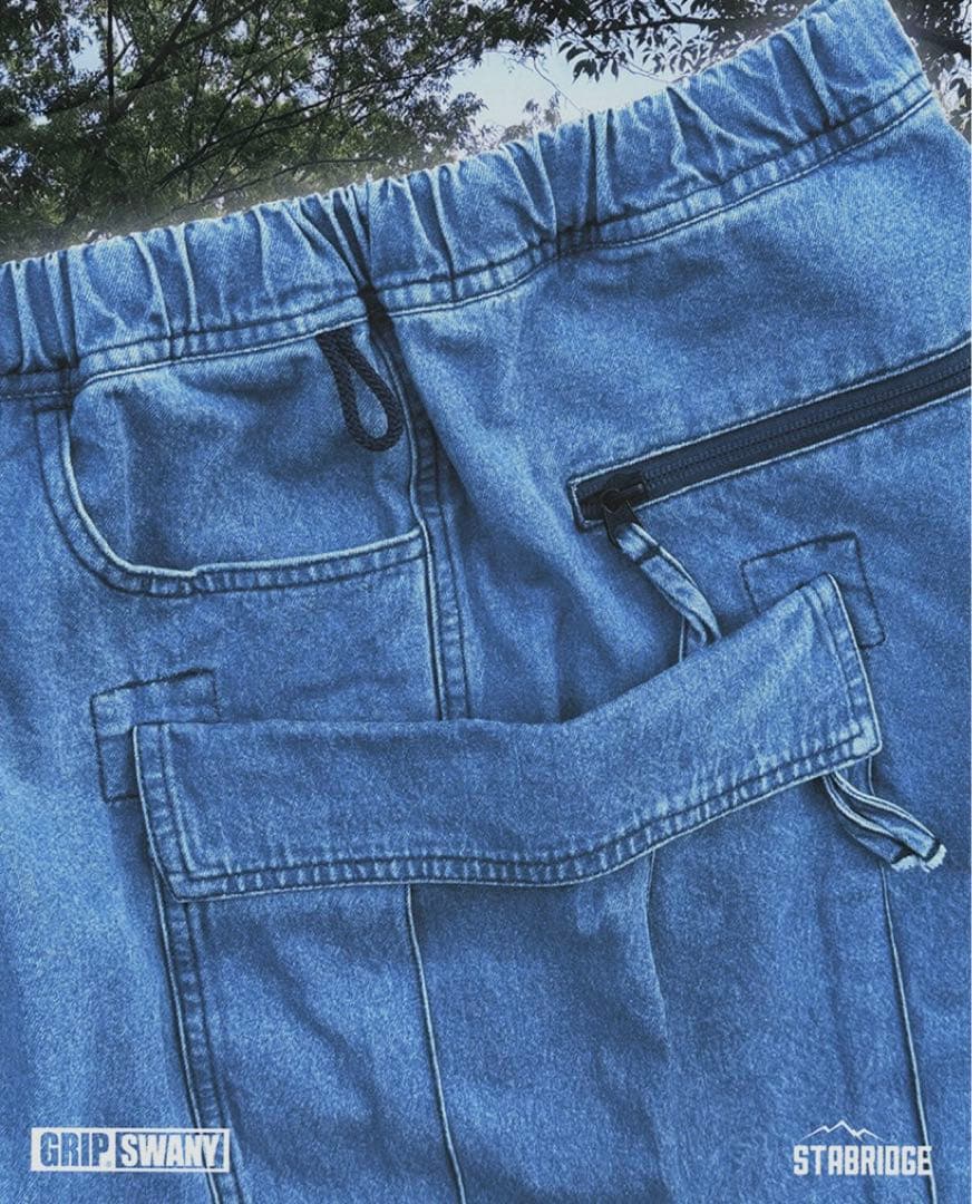 STABRIDGE GRIP SWANY コラボ デニムショーツ XL