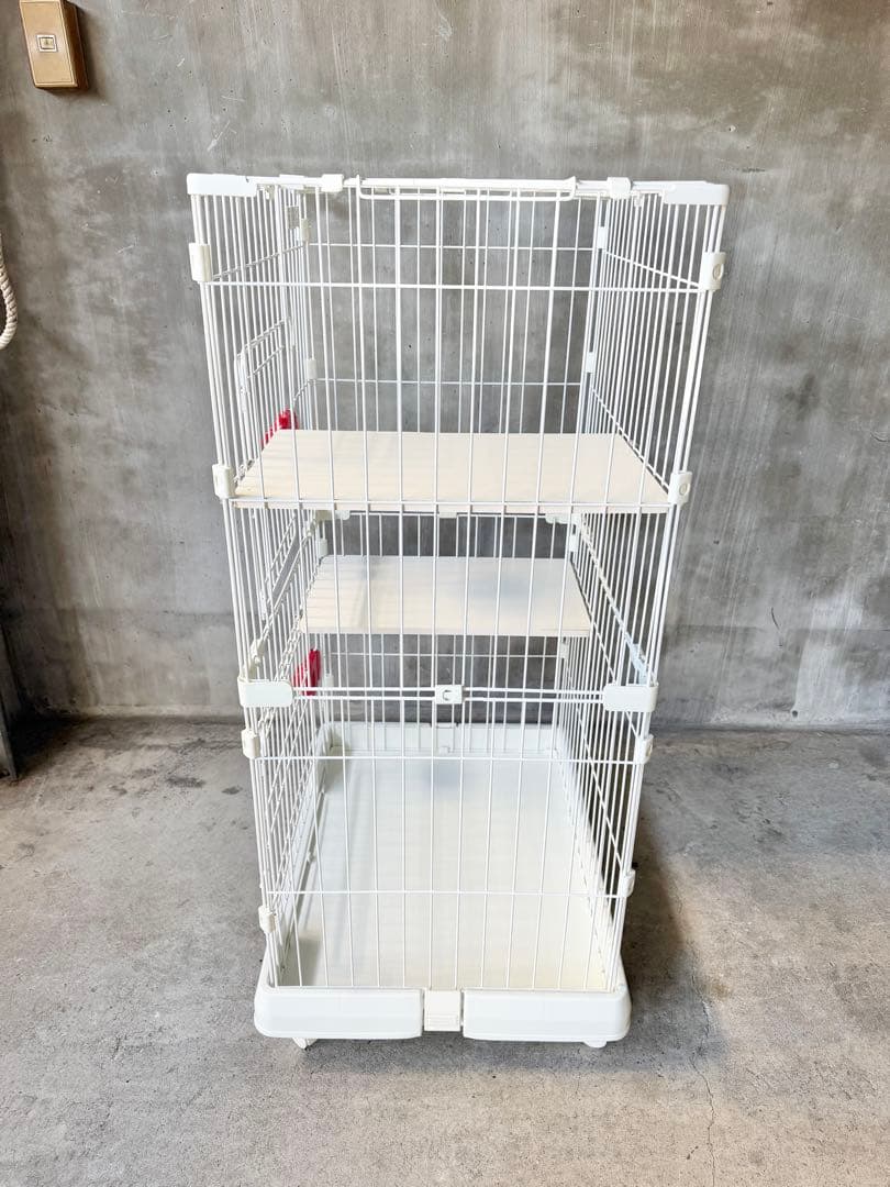 アイリスオーヤマ キャットケージ PMCC-115H 大型 キャスター付き