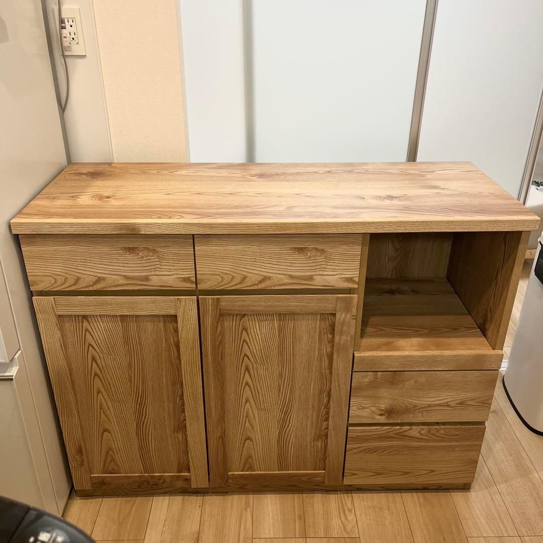 カップボード　食器棚　120cm 木製