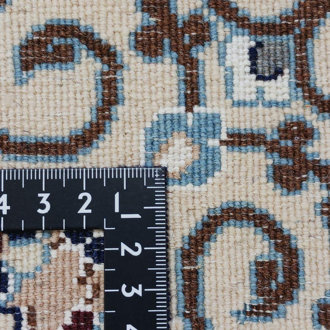 Y2601 最高級ペルシャ絨毯 イラン ナイン産 ウール 手織り 大判